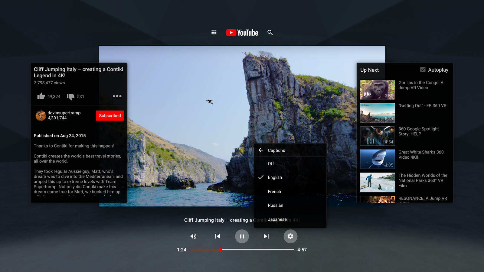 Pengguna Youtube Dapat Merasai Pengalaman Baru Dan Berbeza- Google Melancarkan Youtube VR