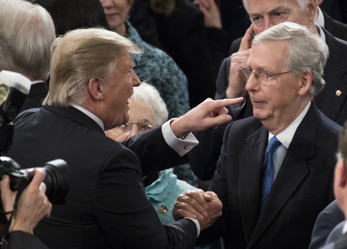 McConnell Sekat Usaha Trump, Demokrat