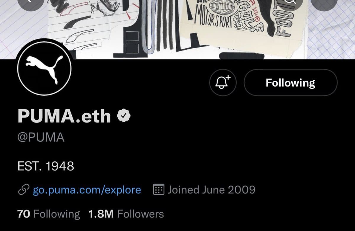 Puma ‘Flex’ Nama Domain Terbaharu – ‘Puma.eth’, Sertai Web3 & NFT!