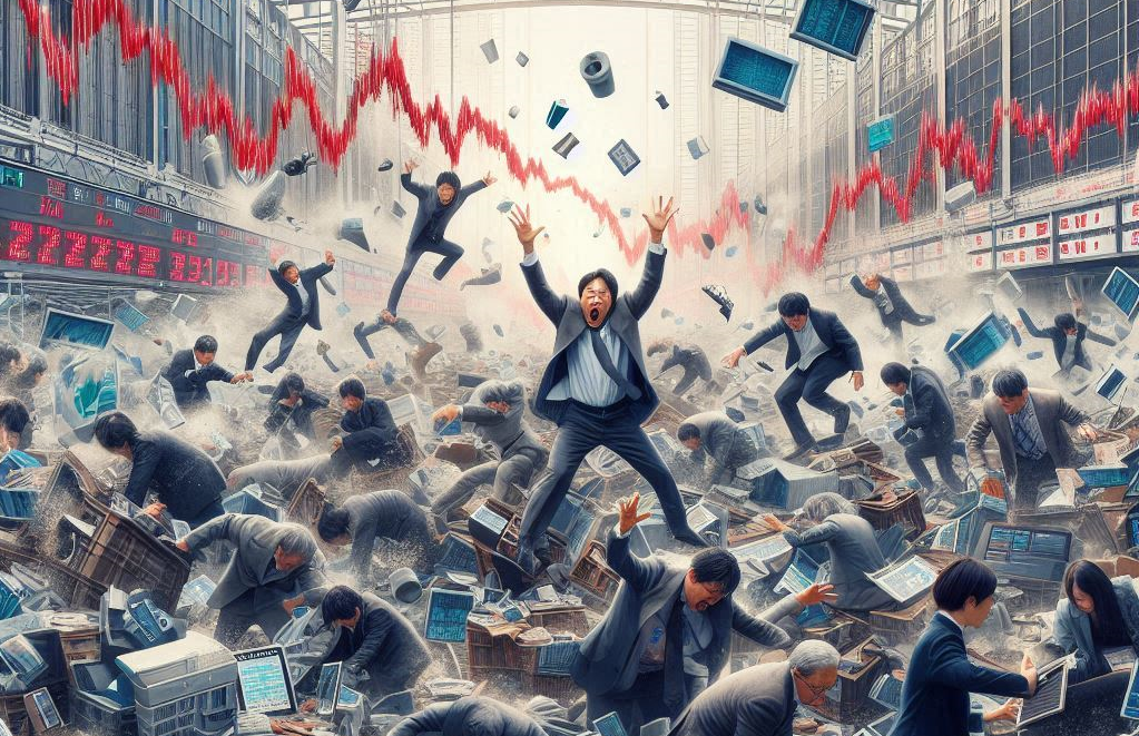 Nikkei Jepun Alami Kerugian Terburuk Sejak Black Monday 1987!