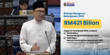 Bajet 2025 : Belanja Mengurus Belanjawan Sebanyak RM421 Bilion