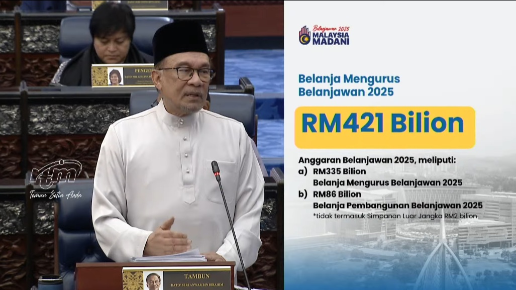 Bajet 2025 : Belanja Mengurus Belanjawan Sebanyak RM421 Bilion