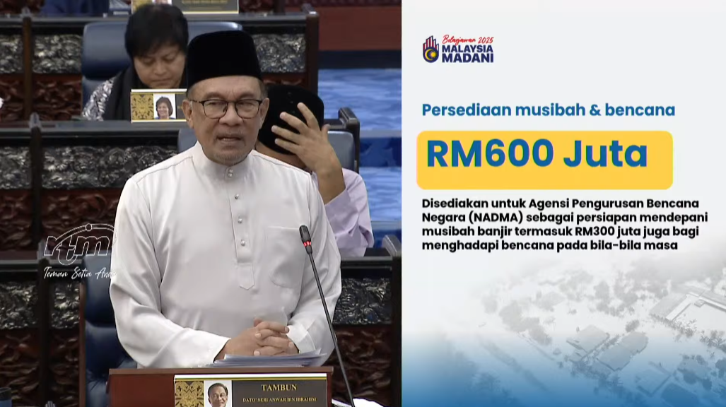 Bajet 2025 : Persediaan Dana RM600 Juta Urus Musibah & Bencana