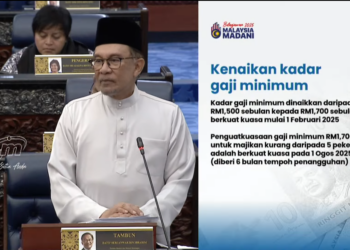 Bajet 2025 : Kadar Gaji Minimum Dinaikkan Kepada RM1,700 Sebulan!