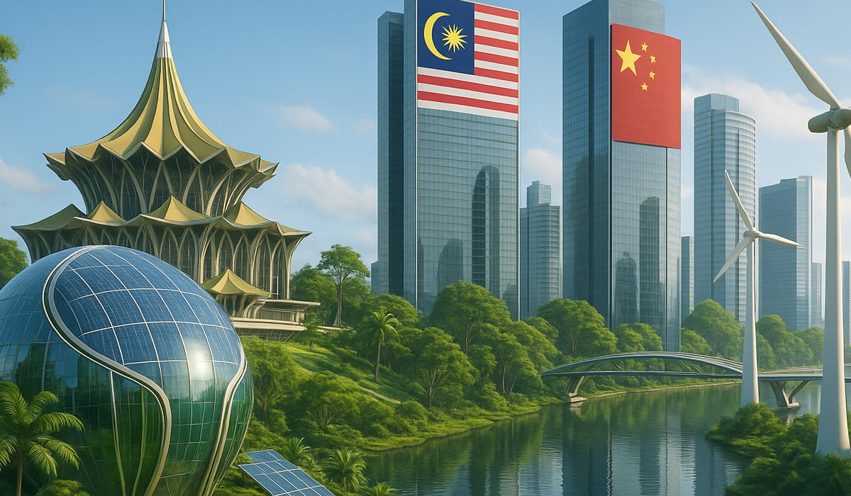 PETROS & Syarikat China Rancang Bangunkan Hab Rendah Karbon Di Kuching