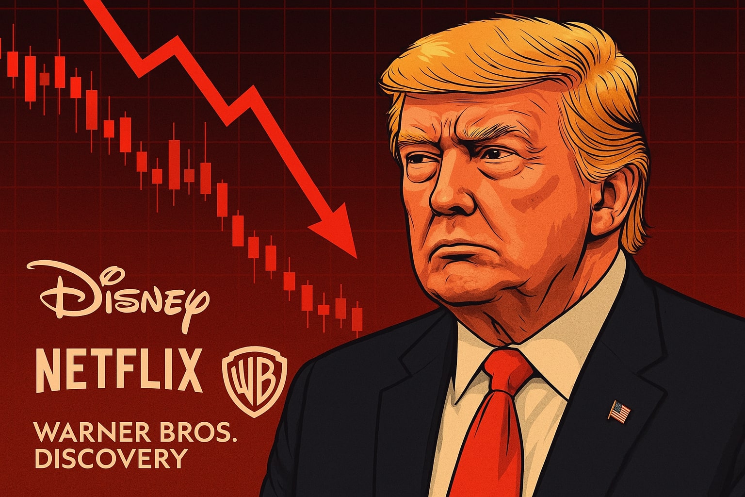 Salah Tembak Tarif 100% Punca Saham Disney, Netflix Tersembam!