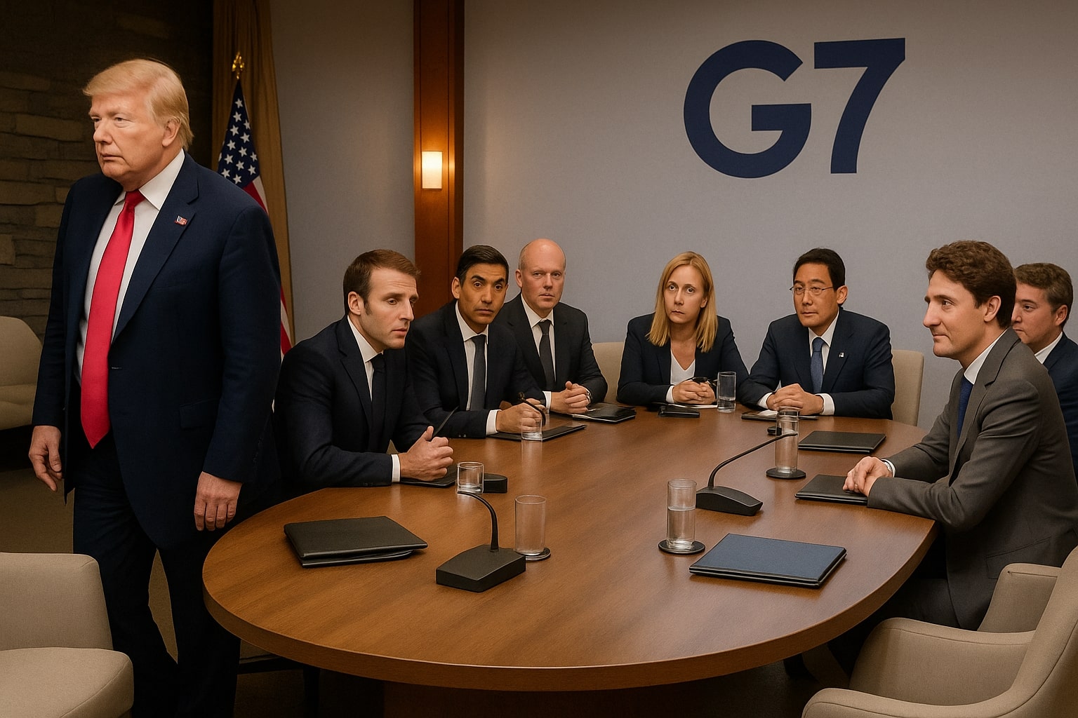 Gara-Gara Trump Angkat Kaki Awal, Isu Global Gagal Diselesaikan Di Persidangan G7