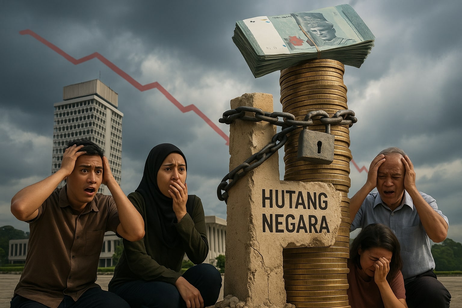 RM1.33 Trilion! Malaysia Dijangka Langgar Had Hutang 65% Tahun Ini