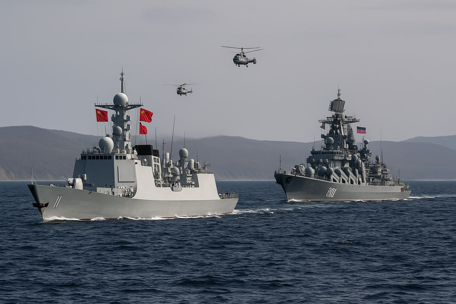 Rusia-China Mulakan Latihan Perang Di Laut Jepun, Sehari Selepas Ancaman Nuklear Trump