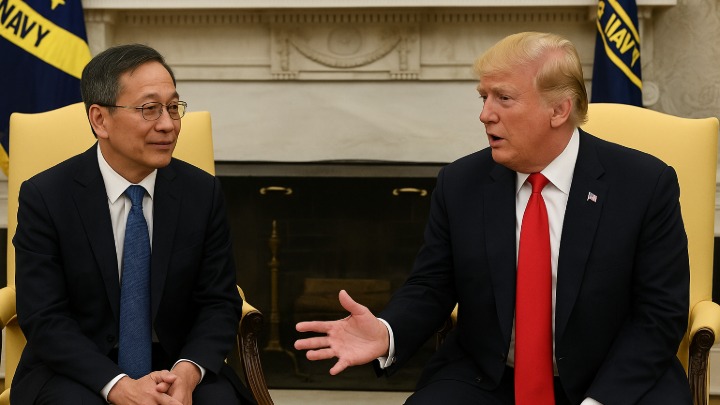 Semalam Kecam, Harini Trump Tersenyum Bersama CEO Intel Di White House?