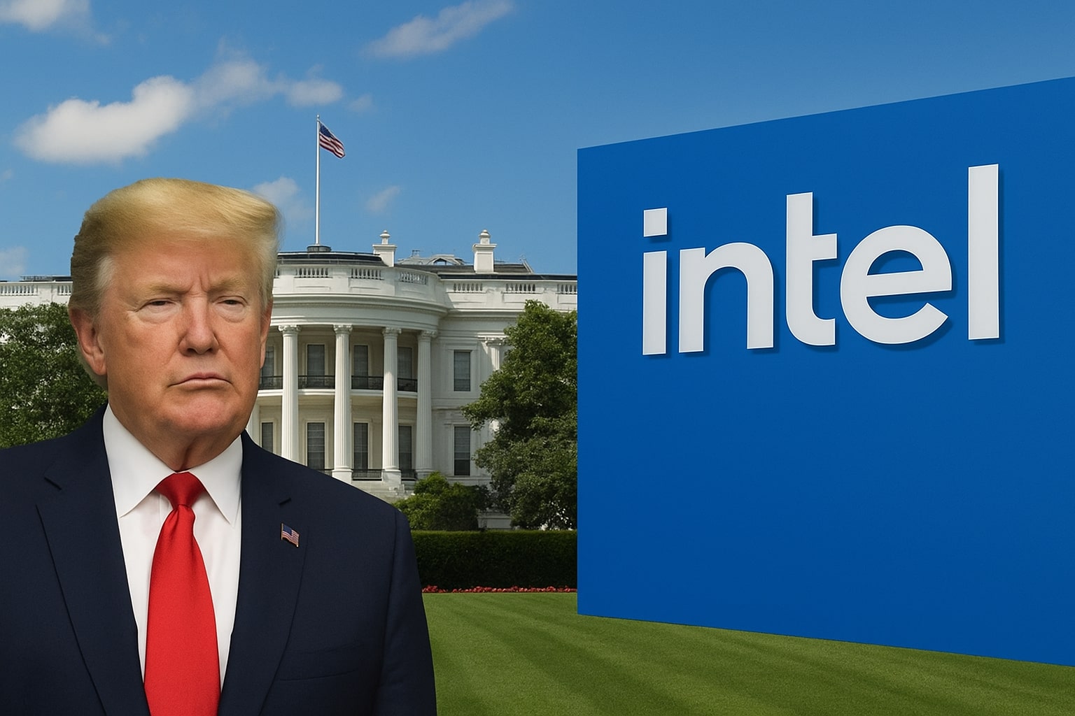 White House Bakal Pertimbang Pegangan 10% Dalam Intel, Saham Lonjak 24%!