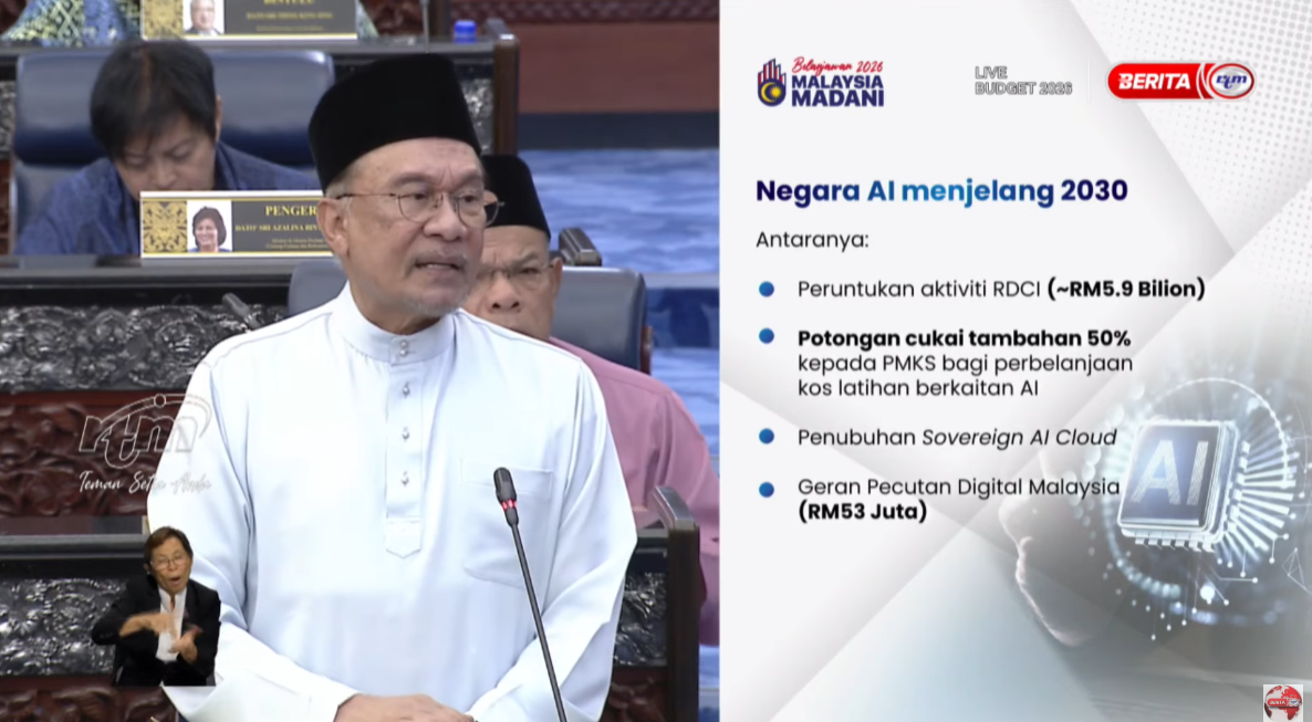 Bajet 2026: Malaysia Sasar Jadi Negara AI Menjelang 2030