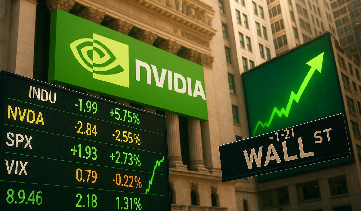 Saham Nvidia Pacu Kenaikan Indeks Utama Wall Street!