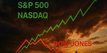 S&P 500 & Nasdaq Melonjak Didorong Saham AI, Dow Jones Menjunam!