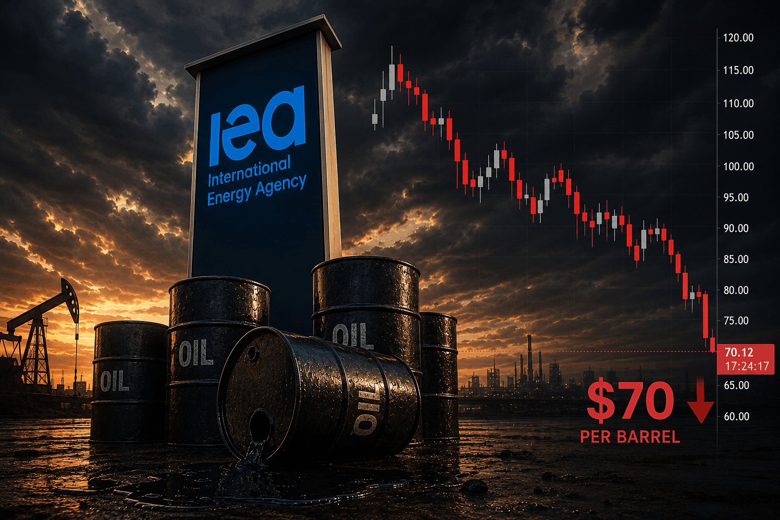 Minyak Mentah Hampiri $70 Per Tong, IEA Beri Amaran Bekalan!