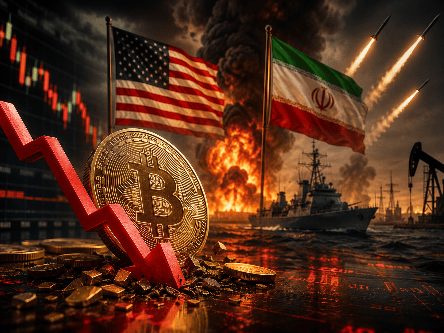 Bitcoin Hilang Paras $65,000 Selepas Ancaman Serangan Trump Ke Atas Iran