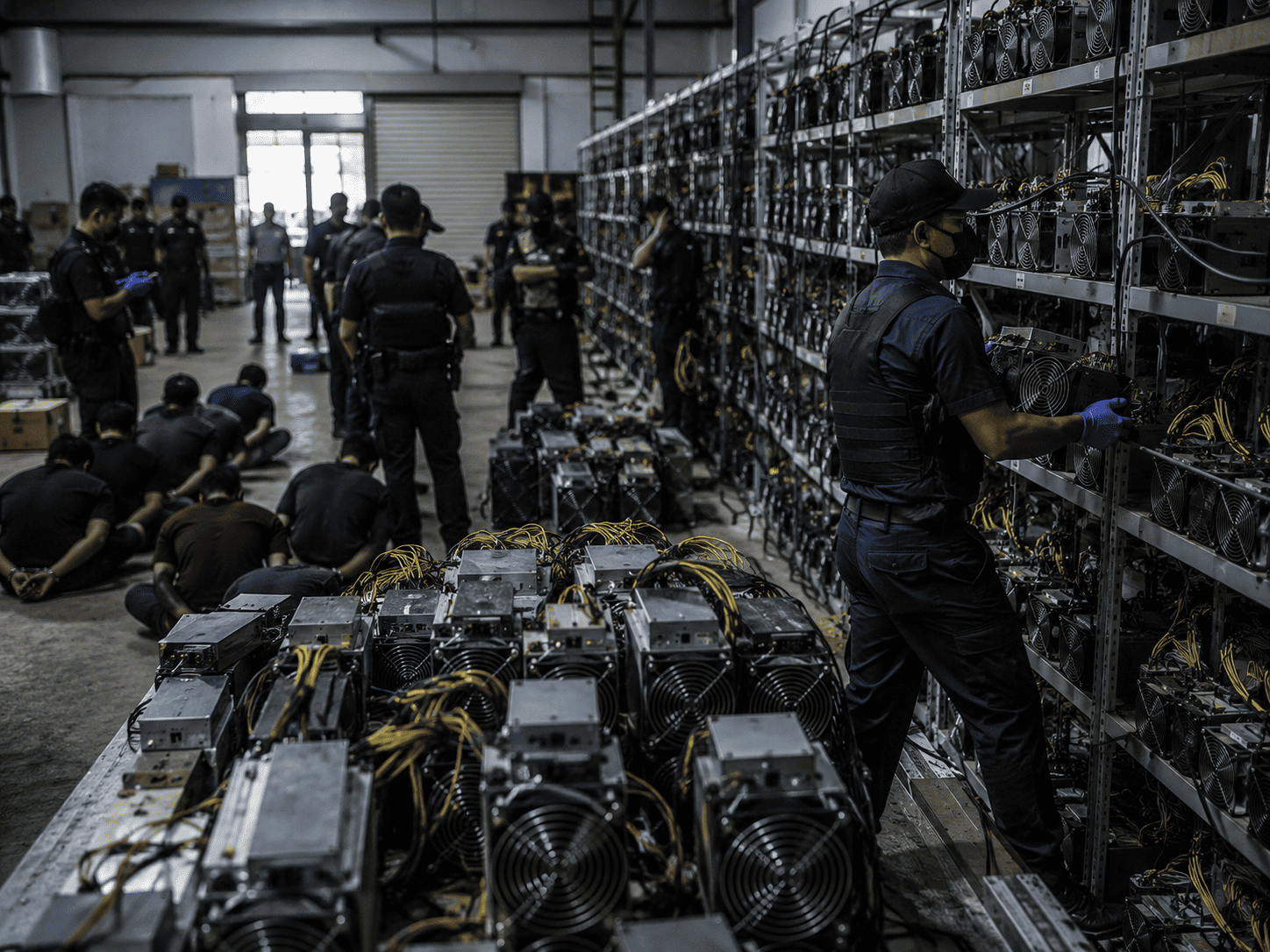Hampir 7,000 Mesin Bitcoin Dirampas Dalam 347 Serbuan Di Manjung