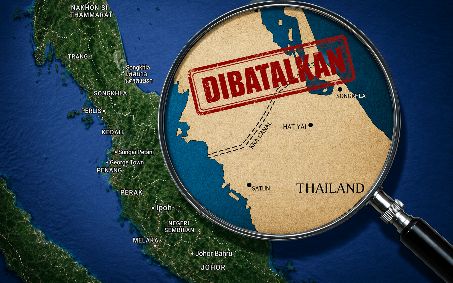 Thailand Batalkan Projek Segenting Kra, Kos Tak Mampu Ditanggung