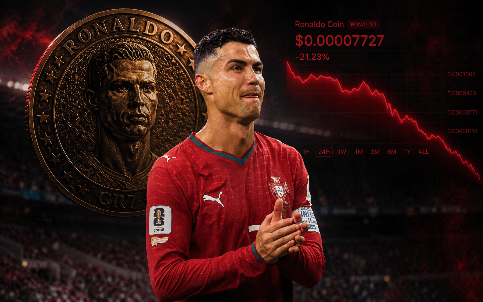 Ronaldo Coin Merosot Lebih 20%, Impian ‘GOAT’ Portugal Gagal