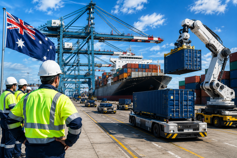 AI Ambil Alih Tugas, Pekerja ‘Port’ Australia Tuntut Kerja 28 Jam Seminggu