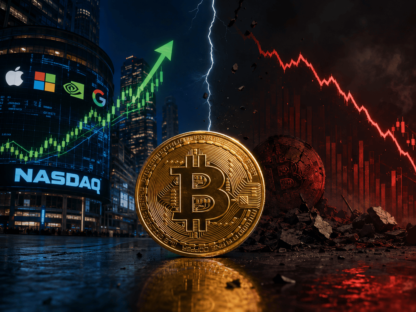 Wall Street Pecah Rekod, Kenapa BTC Tak Ikut Sekali?