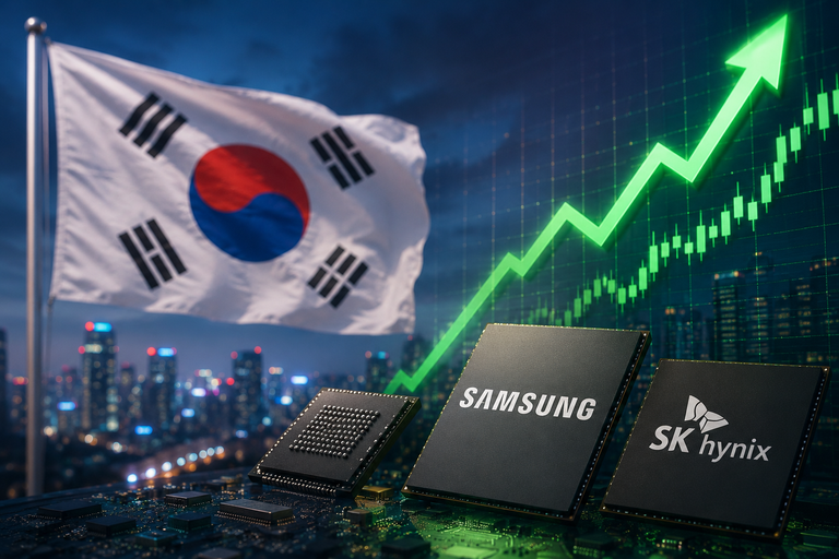 Saham Korea Melonjak 22% Dalam Masa 10 Hari