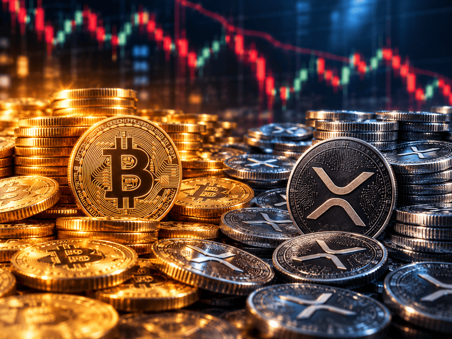 BTC & XRP Berbeza Arah! Gelora Kripto Makin Tertekan