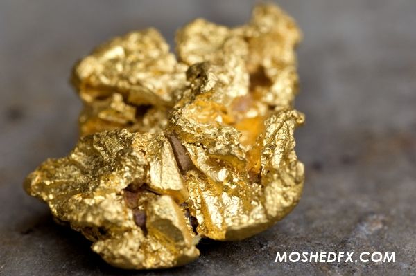 Brazil, Minas Gerais state, Ouro Preto, gold nugget from a mine (Gold Route, Estrada Real)