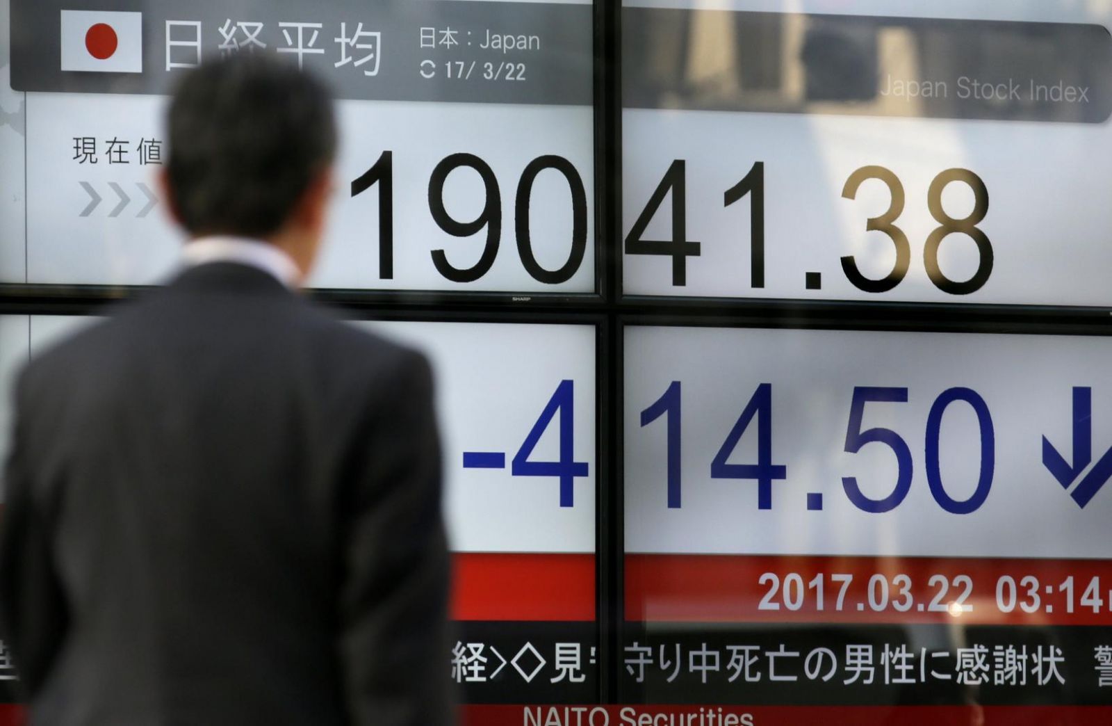 Prestasi Pasaran Saham Utama Asia, Nikkei Susut -0.74%