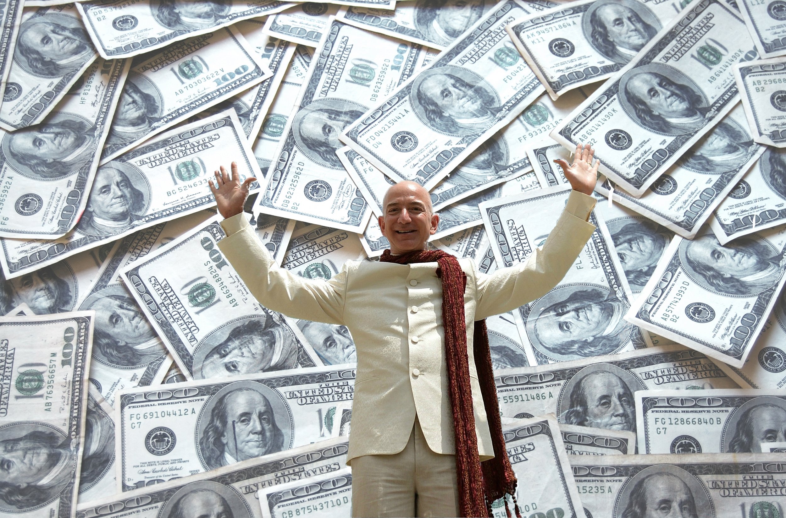 Сам богатый человек в мире. Jeff Bezos money. Джефф Безос деньги. Богатый человек. Человек с деньгами.