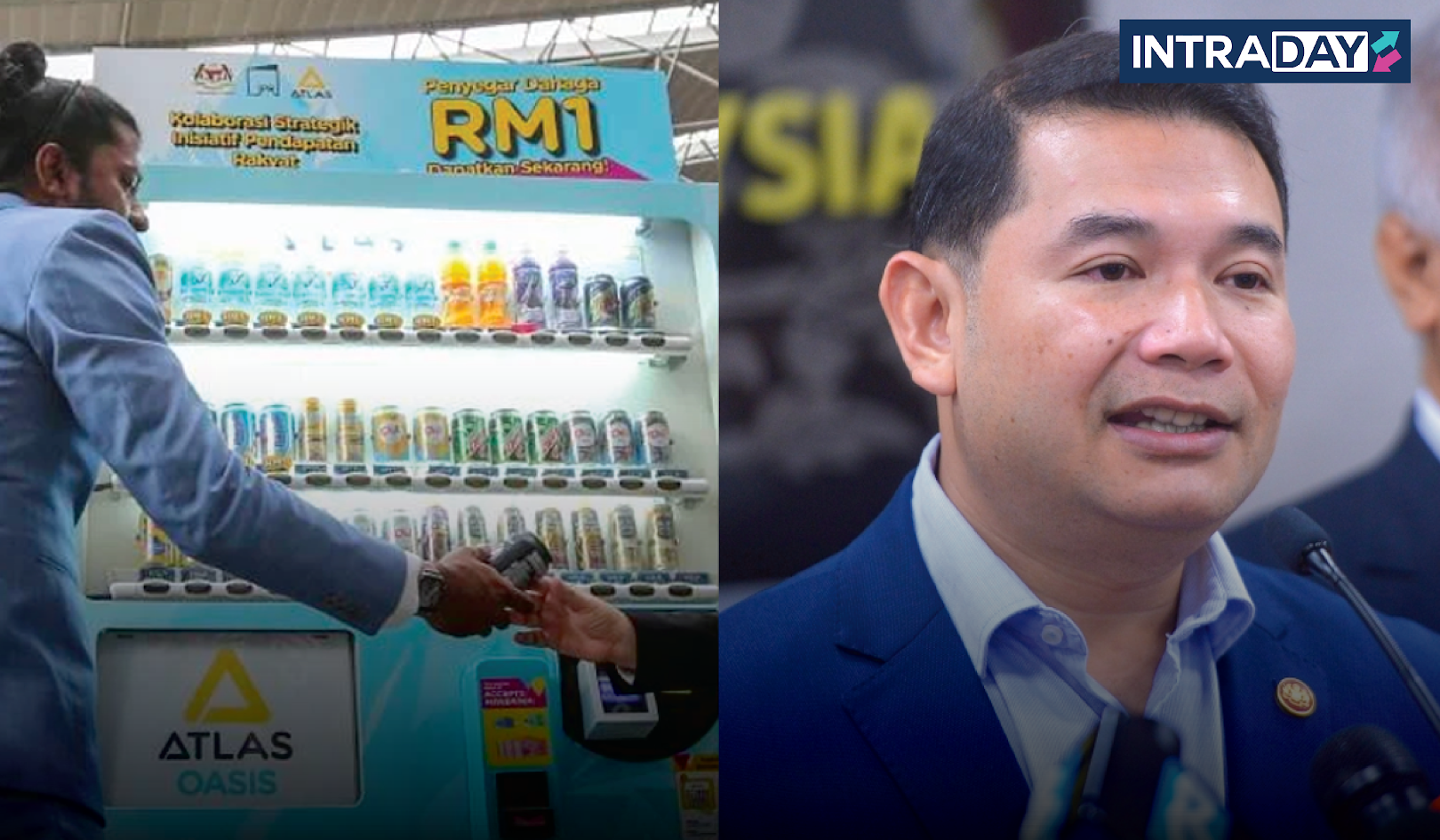 Rafizi Wujudkan Inisiatif Minuman RM1, Vending Machine Seluruh Negara