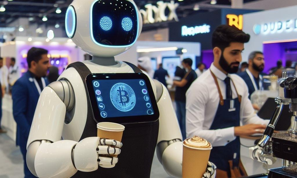Robot-Cafe Blockchain Hidang Kopi & Beri Tip Kripto Di Acara Token2049 Dubai!