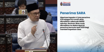 Bajet 2025: Kredit RM100 Setiap Bulan Buat 4.1 Juta Penerima SARA