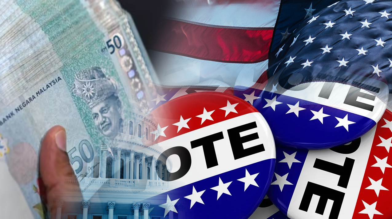 Risiko Menjelang Pilihan Raya AS, Ringgit Alami Kejatuhan Bulanan Terbesar Sejak 2015!