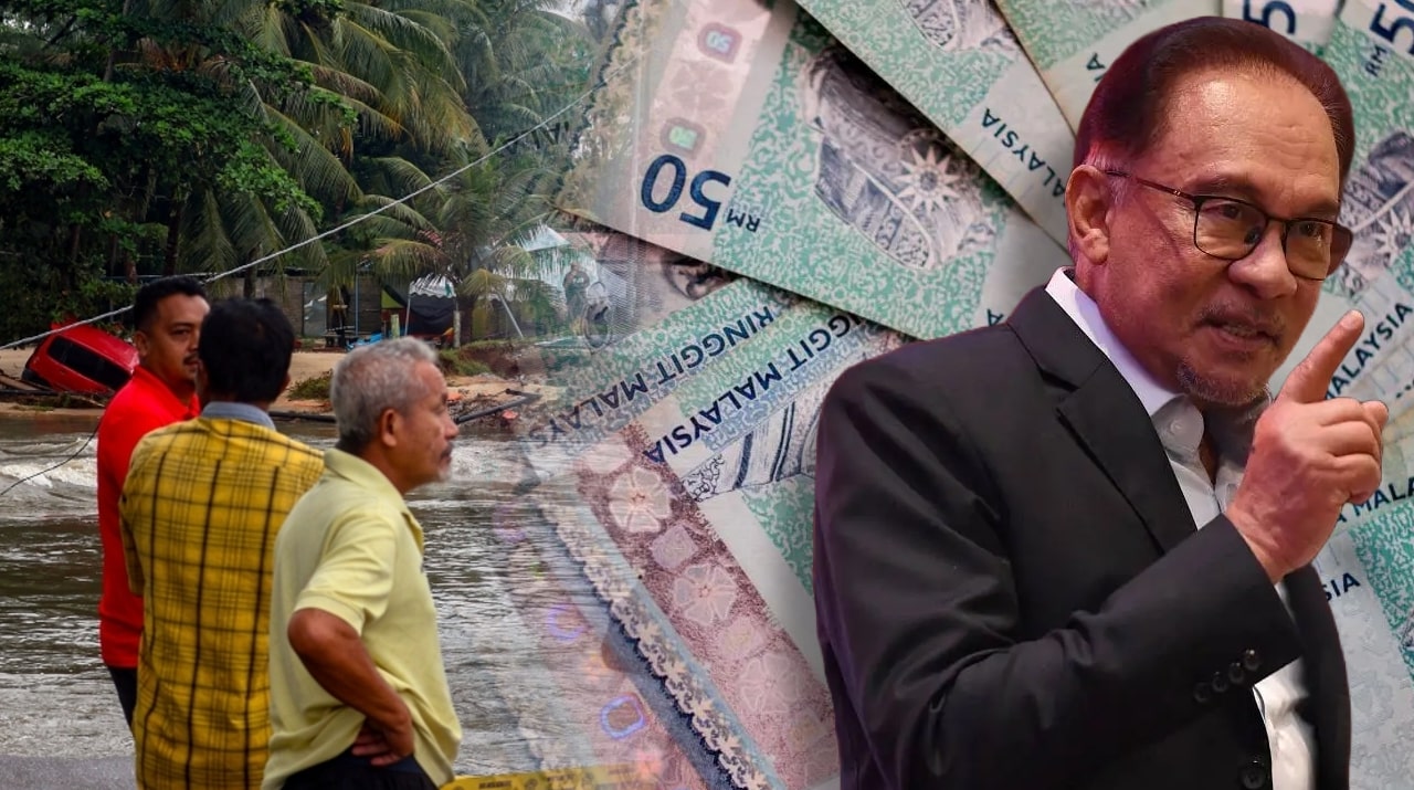 PM Anwar Umum Bantuan RM50 Juta Untuk Kelantan & Terengganu Hadapi Bencana Banjir
