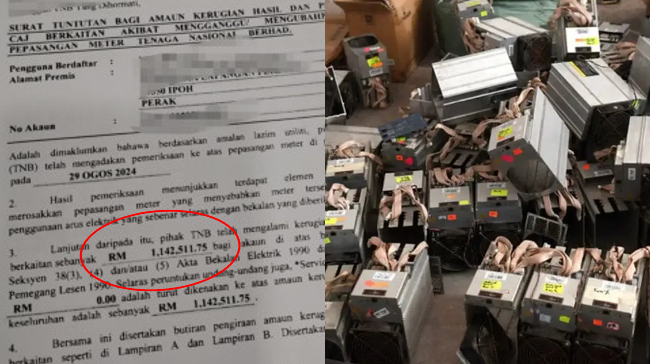 Akibat Operasi Mining Haram, Pemilik Rumah Terkejut Bil Elektrik Lebih RM1.1 Juta!