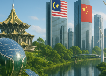 PETROS & Syarikat China Rancang Bangunkan Hab Rendah Karbon Di Kuching