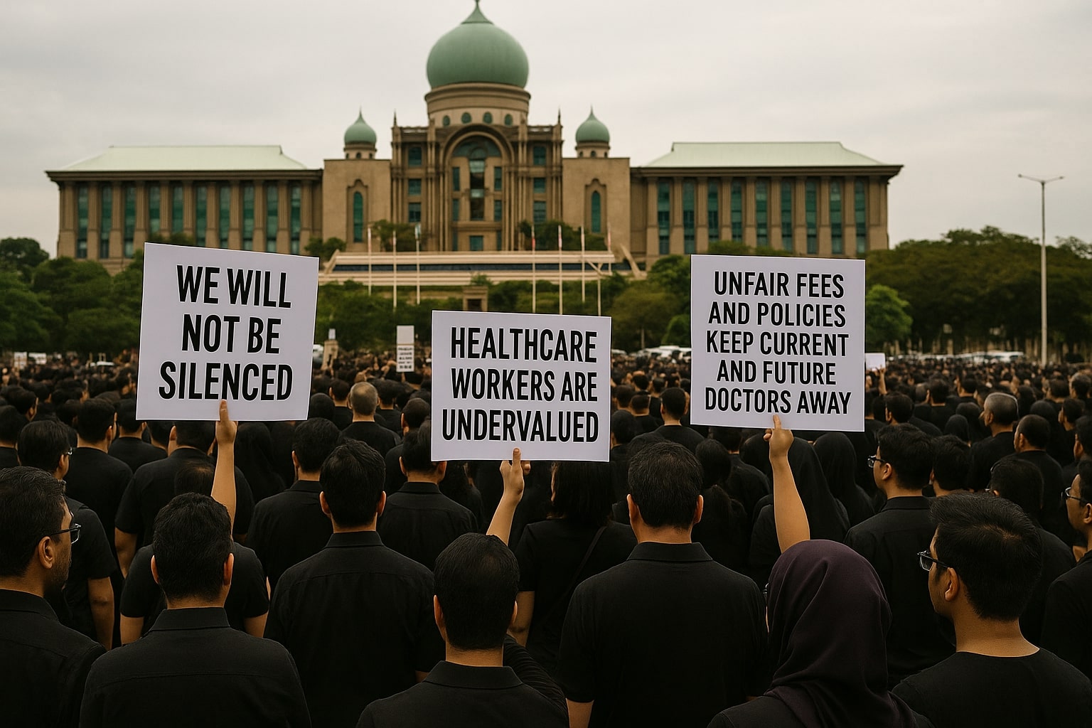 Protes Dengan Akta Papar Harga, Doktor Swasta Buat Perhimpunan Depan Pejabat PMX