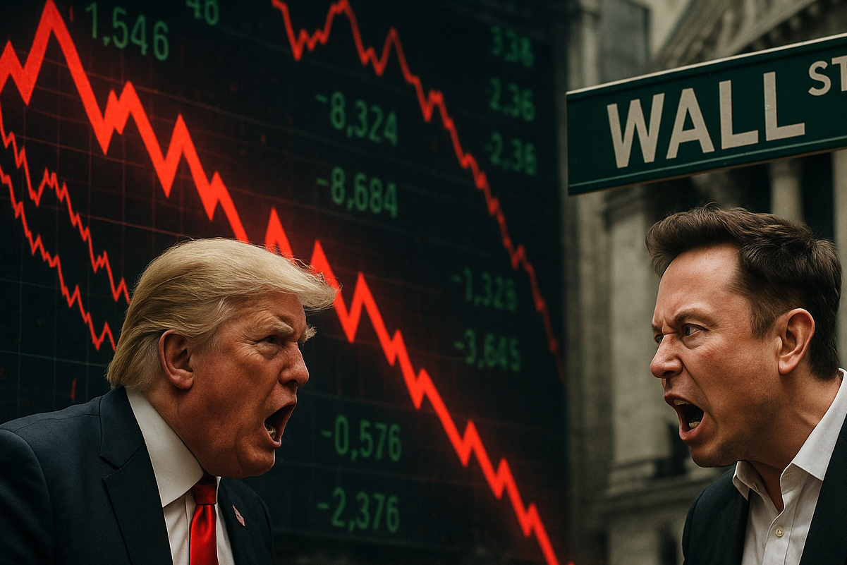 Pasaran AS Menjunam Selepas Trump & Musk Bergaduh