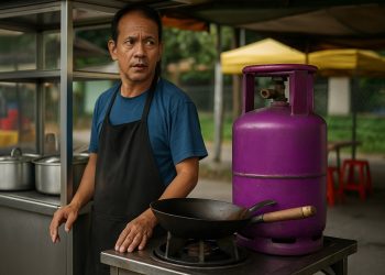 Tong Gas Hijau Dipaksa Tukar Kepada ‘Purple’ – Peniaga Terbeban, Harga Makanan Bakal Naik!