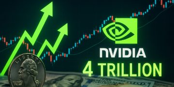 Indeks Saham Utama Melonjak, Nilai Nvidia Cecah $4 Trillion