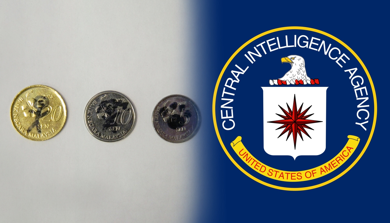 3 Syiling Malaysia Ditemui Di Tugu CIA, Petanda Apa?