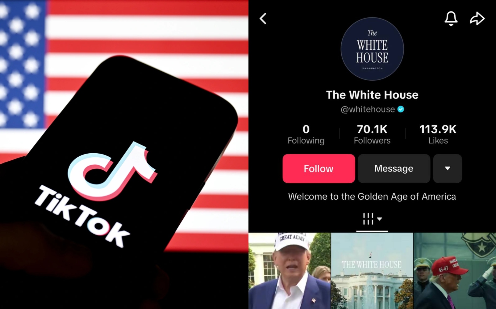 White House Cipta Akaun Rasmi TikTok – “America We Are Back!”
