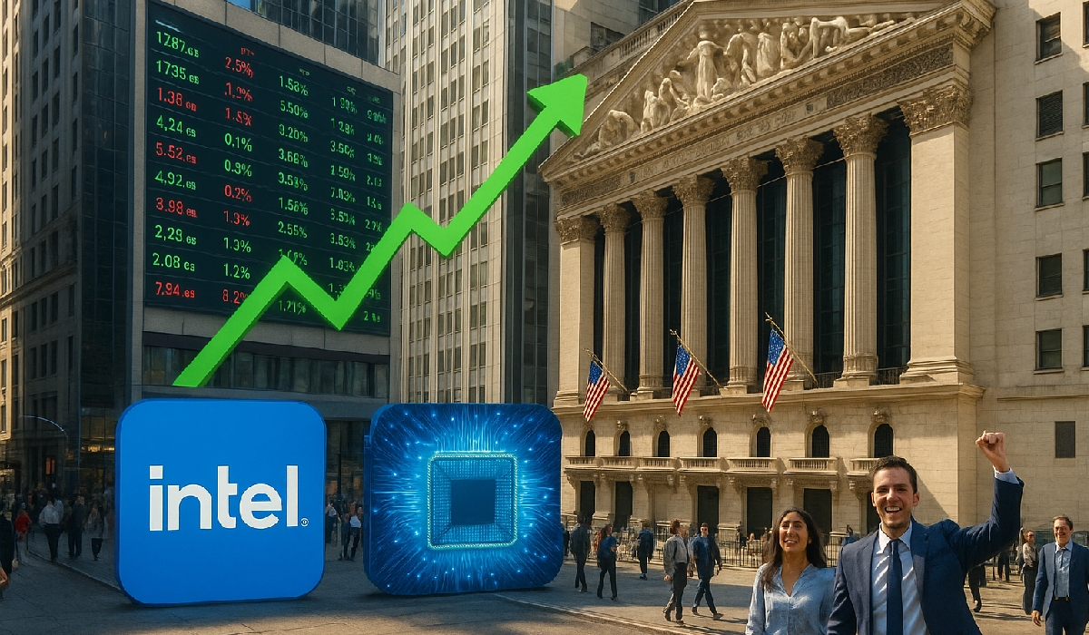 Saham Intel Catat Kenaikan Harian Terbesar Sejak Oktober 1987!