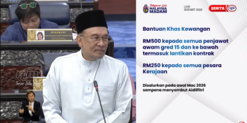 Bajet 2026: Bonus Penjawat Awam RM500, Pesara Kerajaan RM250