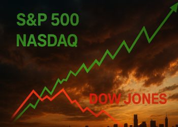 S&P 500 & Nasdaq Melonjak Didorong Saham AI, Dow Jones Menjunam!