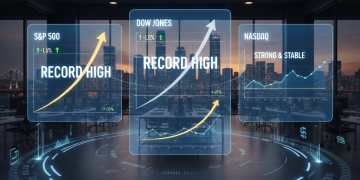 S&P 500 & Dow Jones Capai Paras Tertinggi, Nasdaq Kekal Stabil