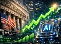 Wall Street Ditutup Tinggi Susulan Lonjakan Saham Cip AI