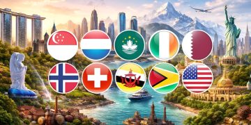 Ini Top 10 Negara Paling Kaya di Dunia Sepanjang 2025!