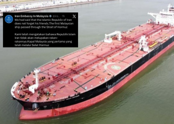 Kedutaan Iran Sahkan Kapal Malaysia Berjaya Lepasi Selat Hormuz